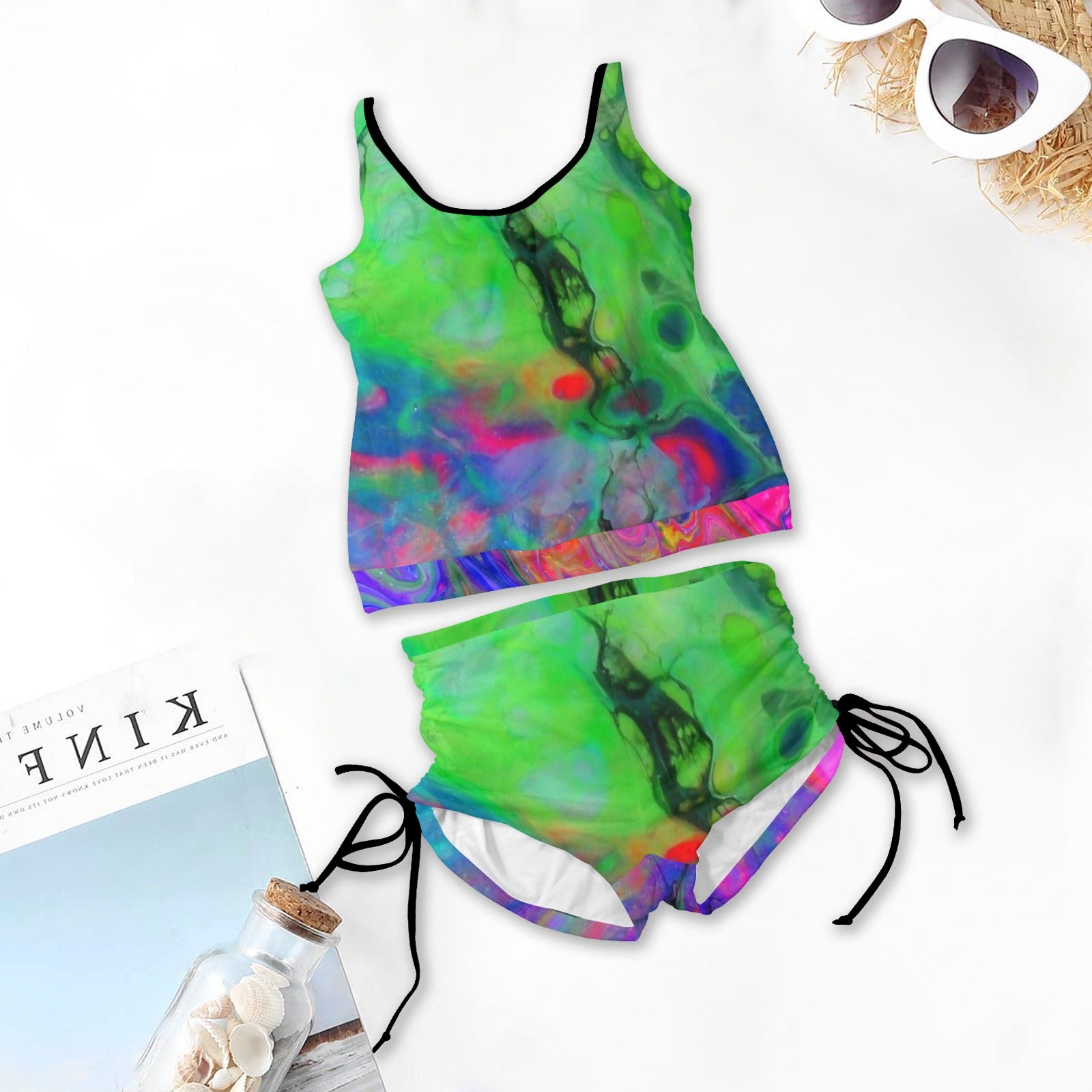 Lime Sunrise Tankini