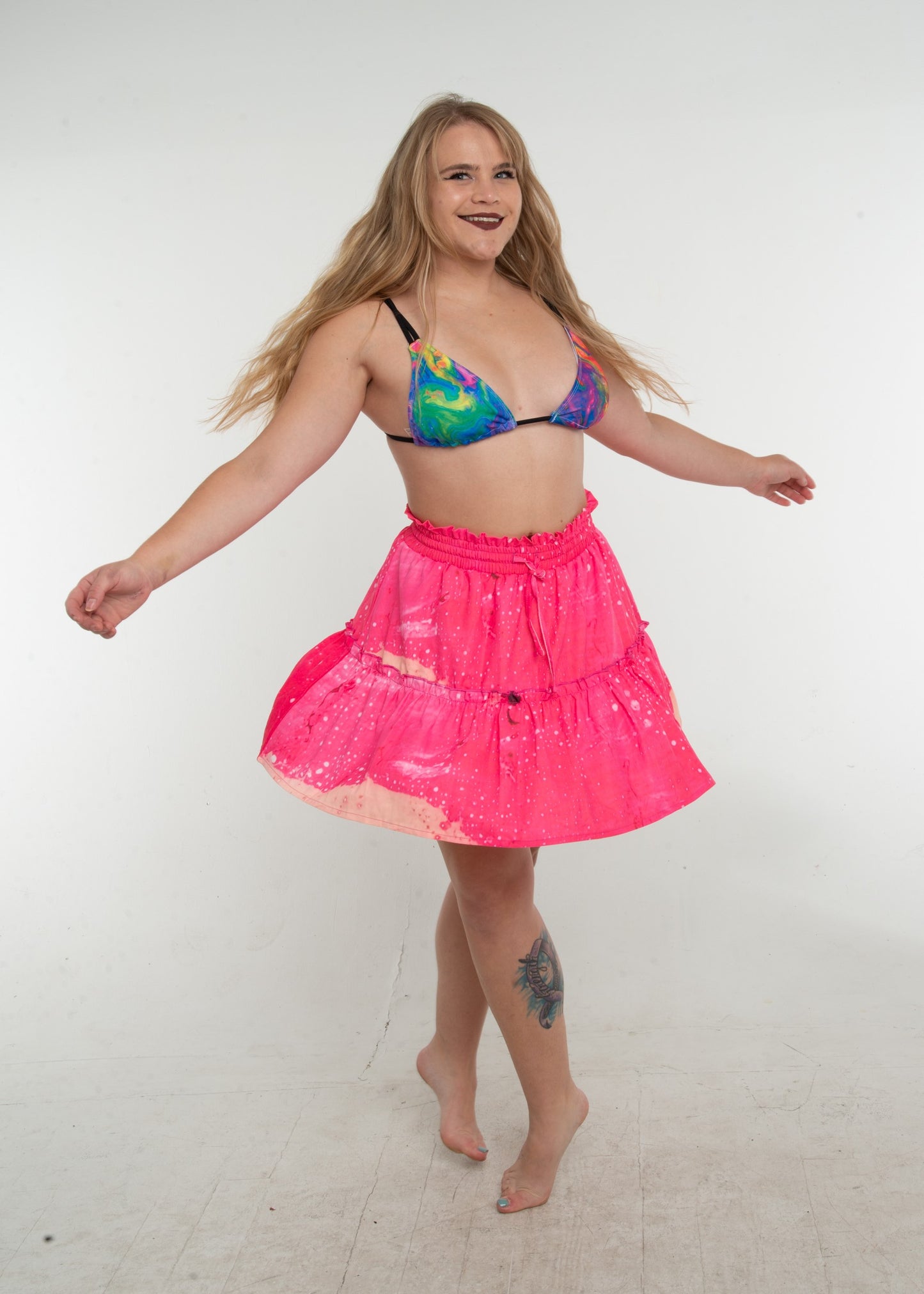 Frilly Pink Raver Skirt